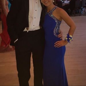 Blue prom dress